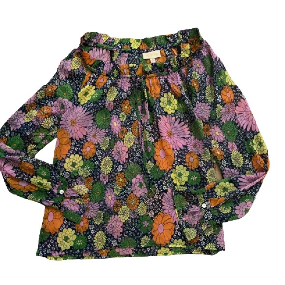 ModCloth Proven Groovy Sheer Blouse - Picture 6 of 7